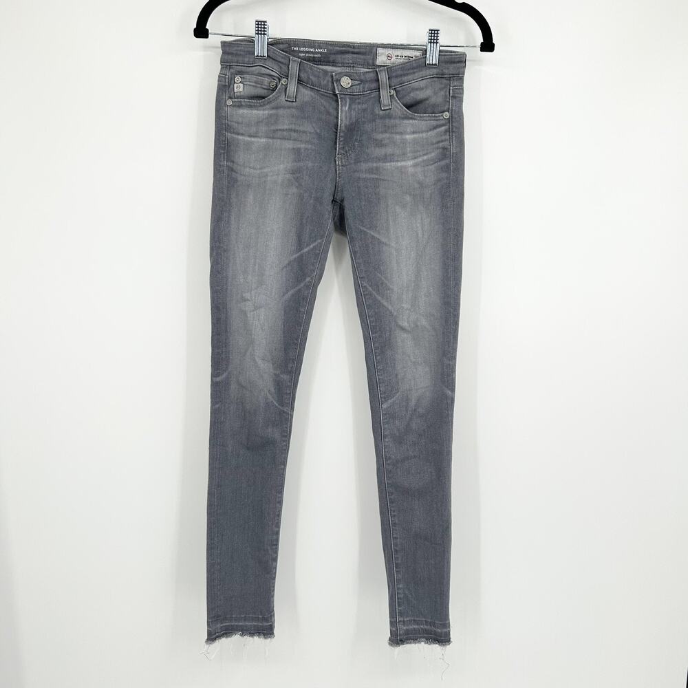 AG Adriano Goldschmeid Gray Legging Ankle Jeans Size 24